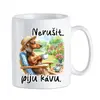 Nerušit, piju kávu! - Jezevčík hladkosrstý