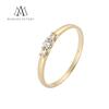 Luxusní značkový prsten Marcus Astory 14K zlato s bílými Diamanty MA207 | Velikost: 52