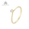 Luxusní značkový prsten Marcus Astory 14K zlato s bílým Diamantem MA209 | Velikost: 52