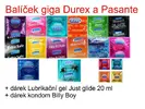 Giga balíček Durex a Pasante 78ks