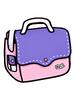 2D kreslená taška Nell CYD | Růžovo fialová