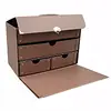 Přenosný box se šuplíky | Velikost: 28x16x20cm | Hnědá