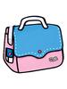 2D kreslená taška Nell CYD | Růžovo modrá
