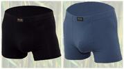 2 ks antialergeních boxerek | Velikost: L | Černá a Světle modrá