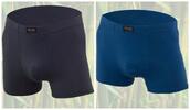 2 ks antialergeních boxerek | Velikost: L | Tmavě šedá a Tmavě modrá