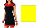 Šaty s krátkým rukávem | Velikost: S/M | Žlutá