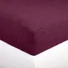 Froté prostěradlo | Velikost: 90 x 200 cm | Vínová