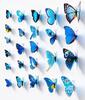 Sada 3D motýlků - modrá barva