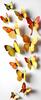 Sada 3D motýlků - žlutá barva