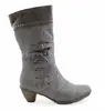 Dámské zateplené kozačky 8613-7G | Velikost: 36 | Šedá