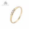 Luxusní značkový prsten Marcus Astory 14K zlato s bílými Diamanty MA207 | Velikost: 52