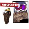 Snowboardová maska Beardski Prospector - hnědá
