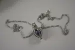 Perla přání s elegantním stříbrným náhrdelníkem