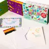 Kreslící šablony s pastelkami mini box