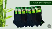 7 párů kotníkových thermo ponožek | Velikost: 40-44