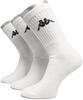 Ponožky Kappa 3 pack bílé | Velikost: 39-42 | Bílá