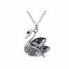 Luxusní náhrdelník se Swarovski Elements - Black Swan | Černá