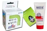 Extra nabídka! BB Tape limetková zelená + Muscle gel na unavené svaly