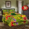 Povlečení z hladké bavlny - MEDOW 3D | Velikost: 140x200 + 70x90