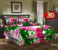 Povlečení z hladké bavlny - RŮŽOVÉ TULIPÁNY 3D | Velikost: 140x200 + 70x90