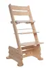 Přírodní buková židle s podstavcem ke stolům o výšce cca 92 cm