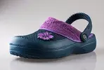 Nazouváky s páskem modro-fialové | Velikost: 36