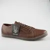 Hnědé proplétané kožené boty Brown Antique 5 B RNWL | Velikost: 43 | Hnědá