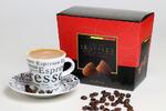Kávové belgické čokoládové truffles