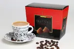 Kávové belgické čokoládové truffles