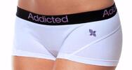 1x dámské kalhotky Addicted Classic - bílá/fialová | Velikost: XS