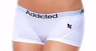 1x dámské kalhotky Addicted Classic - bílá/černá | Velikost: XS