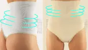 2ks Stahující tanga | Velikost: 38-42 | Bílá, tělová