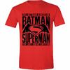 Pánské tričko Logo Batman v Superman červené | Velikost: S | Červená