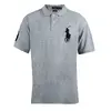 Ralph Lauren Polo Tričko Custom-Fit Grey Melange Big Pony | Velikost: S