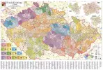 Nástěnná mapa - ČR, laminovaná, očka na zavěšení