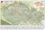 Nástěnná automapa - ČR, laminovaná, očka na zavěšení