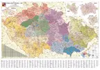 Nástěnná mapa - ČR, PSČ, laminovaná, očka na zavěšení