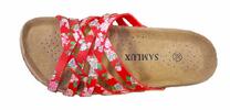 Korkové pantofle červené-páskové-1896 | Velikost: 36 | Červená