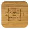 Bambusová bezdrôtová nabíjačka "Moje meno nemali. Som jedinečný!"