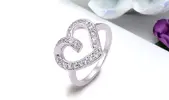 Prsten Big Heart | Velikost: 54 (vnitřní průměr cca 17,3mm)