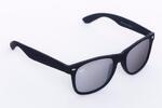 Černé matné brýle Kašmir Wayfarer - skla zrcadlové