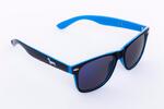 Černo-modré brýle Kašmir Wayfarer - skla zrcadlové