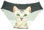 Dámské kalhotky s kočkou Intimidao | Velikost: M | Černá