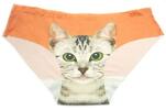 Dámské kalhotky s kočkou Intimidao | Velikost: M | Oranžová