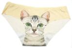 Dámské kalhotky s kočkou Intimidao | Velikost: M | Tělová