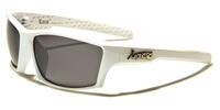 Pánské bílé motorkářské sluneční brýle Locs LC91034
