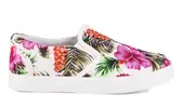 Květované slip on tenisky 996PI | Velikost: 36 | Bílá