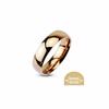 Ocelový prsten v růžově zlaté barvě | Velikost: 50