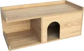 Psí bouda do bytu, dubová | Hnědá