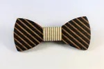 Dřevěný motýlek Stripes